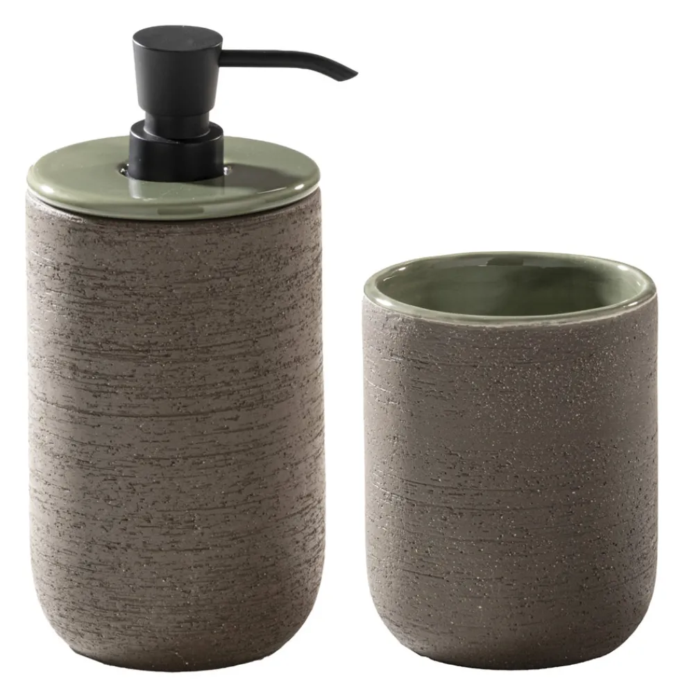 Viadurini Bathroom Badmöbel Stehend-Badezimmer-Komposition inklusive Accessoires und Unterschrank aus Teak - Georges