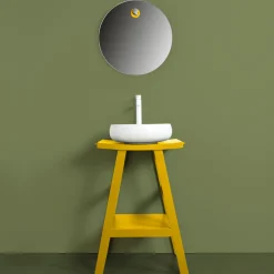 Viadurini Bathroom Badmöbel Stehend-Badezimmer-Komposition mit Schrank, Spiegel und Zubehör - Maryse