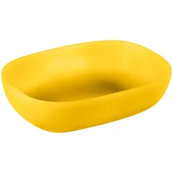 Viadurini Bathroom Badmöbel Stehend-Badezimmerkomposition mit natürlichem Teakholzschrank und rundem Spiegel - Patryk