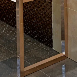 Viadurini Bathroom Vintage Waschbecken|Keramikwaschbecken-Badezimmerkonsole L 135 cm mit Doppelschale aus Keramik mit Füßen - Nausica