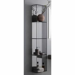 Viadurini Bathroom Badmöbel Hängend-Badezimmerschrank mit 4 Fächern, L300x H1400 mm, Adelia