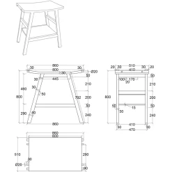 Viadurini Bathroom Badmöbel Stehend-Badezimmerschrank-Komposition mit Waschbecken aus Harz, Schrank und Zubehör - Patryk