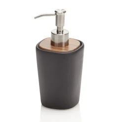 Viadurini Bathroom Badzubehör-Badezimmerzubehör aus Keramik und Nussbaumholz - Costare