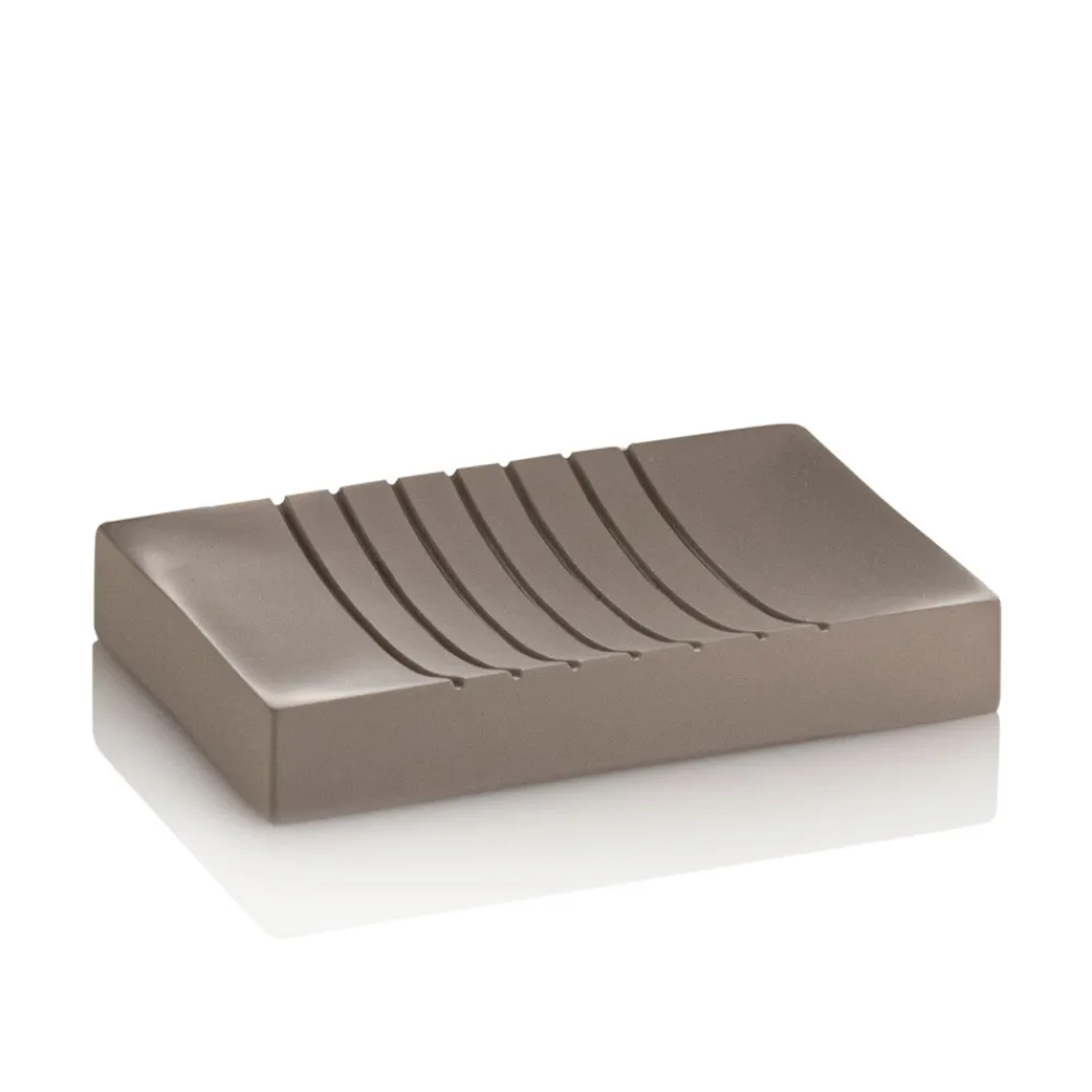 Viadurini Bathroom Badzubehör-Badezimmerzubehör Zusammensetzung aus Polyresin mit verchromten Einsätzen - Freccia