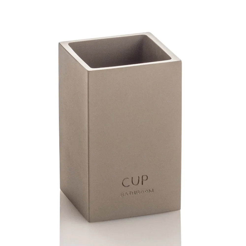 Viadurini Bathroom Badzubehör-Badezimmerzubehör Zusammensetzung aus Polyresin mit verchromten Einsätzen - Freccia