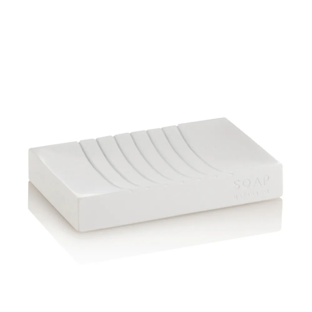 Viadurini Bathroom Badzubehör-Badezimmerzubehör Zusammensetzung aus Polyresin mit verchromten Einsätzen - Freccia