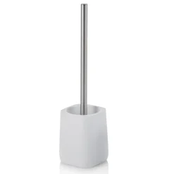 Viadurini Bathroom Badzubehör-Badzubehör Komposition aus Abs und mattweißem Metall -Smar