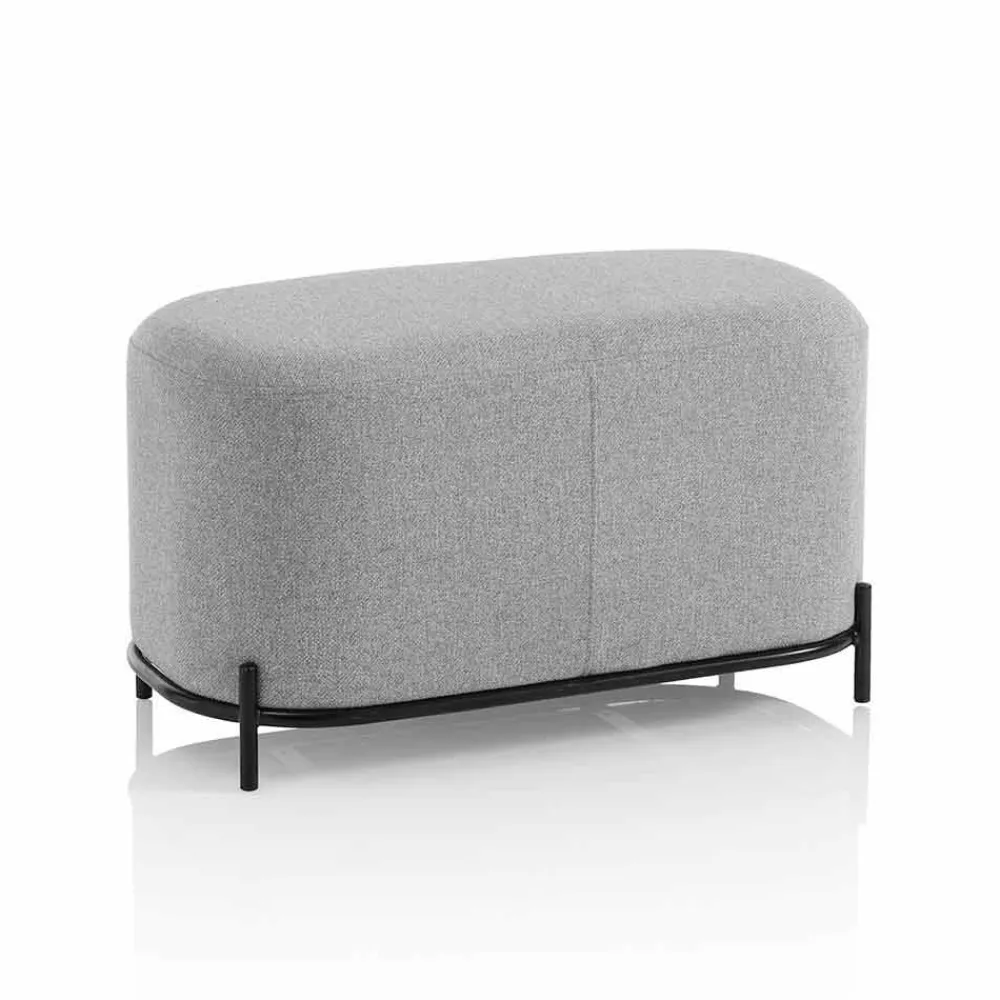 Viadurini Living Moderne Wohnzimmerbank-Bank für Wohnzimmer oder Schlafzimmer in modernem Design Stoff - Ambrogia