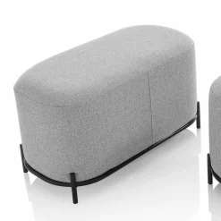 Viadurini Living Moderne Wohnzimmerbank-Bank für Wohnzimmer oder Schlafzimmer in modernem Design Stoff - Ambrogia