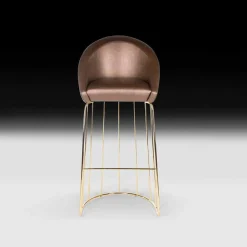 Viadurini Living Barhocker-Barhocker Dedo, modernes Design, made in Italy, Rücken und Sitz gepolstert