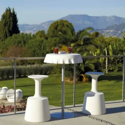 SLIDE Outdoor Hocker|Barhocker-Barhocker Modern Drink im Freien hergestellt in Italien