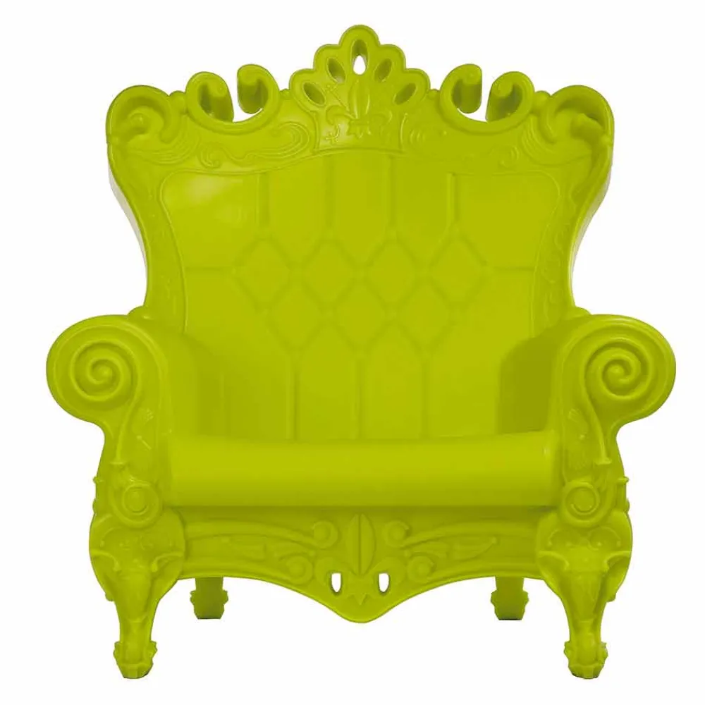 SLIDE Moderne Sessel-Barock-moderner Farbsessel Queen Of Love, hergestellt in Italien