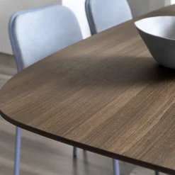 Viadurini Living Esstische-Barrel Esstisch aus Holz und schwarzem Metall Made in Italy - Alfero