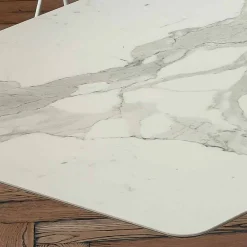 Viadurini Living Esstisch Oval|Esstische-Barrel Esstisch aus Laminam und synthetischem Marmor Made in Italy - Brontolo