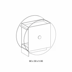 Viadurini Kitchen Küchenzubehör-Barwagen aus extra klarem Glas mit Rollen und herausziehbarem Tablett - Pigolo