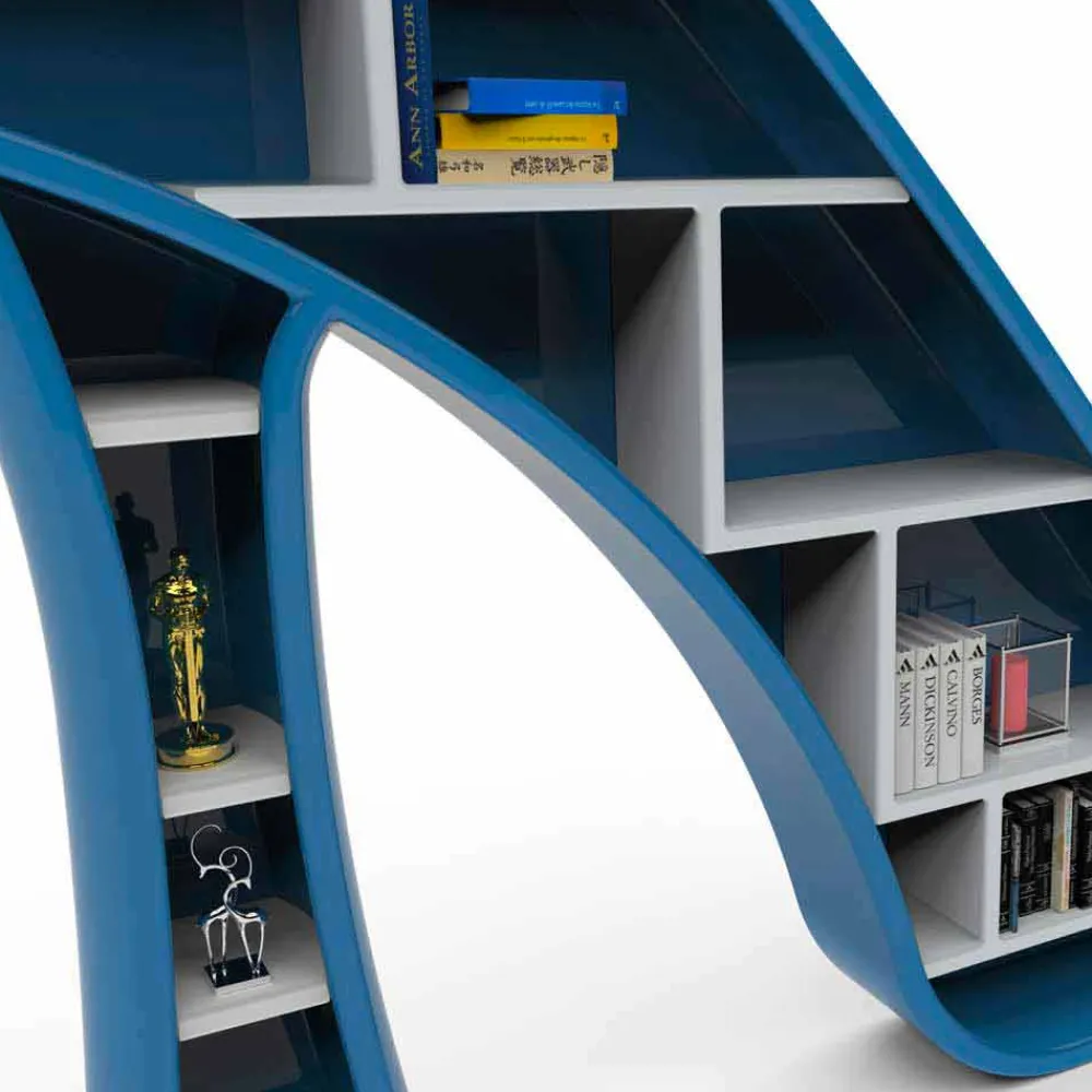 Viadurini Design Moderne Design Bücherregale-Bücherregal aus Solid Surface® in modernem Design Lady Made in Italy
