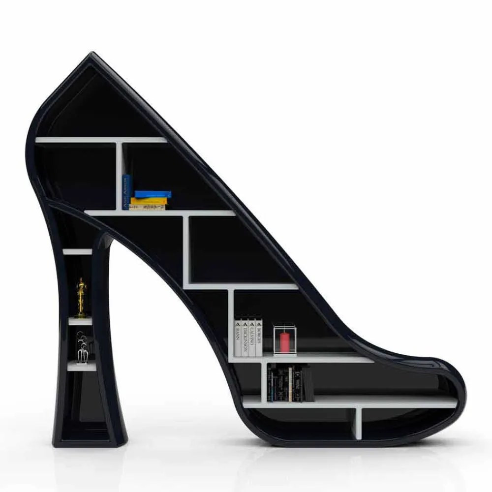 Viadurini Design Moderne Design Bücherregale-Bücherregal aus Solid Surface® in modernem Design Lady Made in Italy