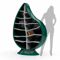 Viadurini Design Moderne Design Bücherregale-Bücherregal aus Solid Surface®  Clorofilla in modernem Design Made in Italy