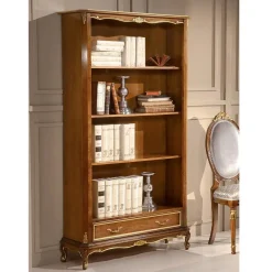 Viadurini Classic Moderne Design Bücherregale-Bücherregal aus Walnussholz im klassischen Stil mit Schublade Made in Italy - Ronald