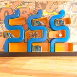 Viadurini Design Moderne Design Bücherregale-Bücherregal in modernem Design aus Solid Surface® Ser P Made in Italy