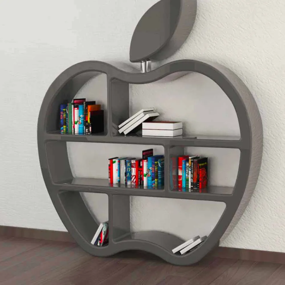 Viadurini Design Moderne Design Bücherregale-Bücherregal modern rot, weiß oder grau Gluttony