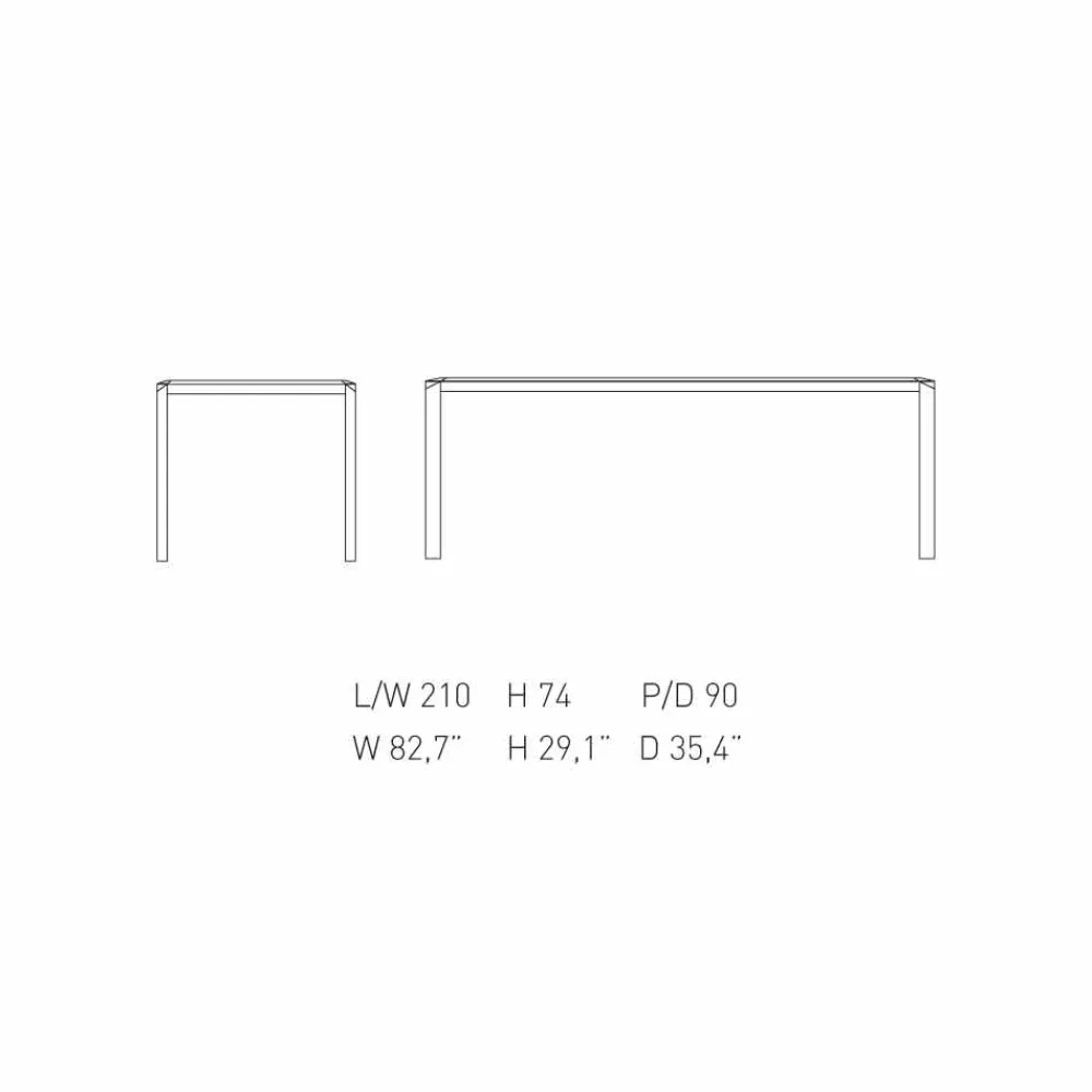 Viadurini Living Esstische-Bebop-Designtisch aus weißem Marmor, hergestellt in Italien