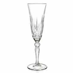 Viadurini Kitchen Italienisches Kristallgeschirr-Becherflöte Ökologisches Kristallglas für Champagner 12 Stück - Cantabile