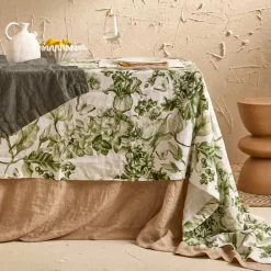 Viadurini Textile Tischdecken-Bedruckte und waschbare Leinentischdecke mit üppigem Blumenmuster - Caress