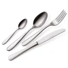 Viadurini Kitchen Besteck Set-Besteck aus poliertem Edelstahl Modern Essential Design 24 Teile - Mekano