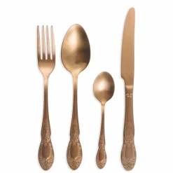 Viadurini Kitchen Besteck Set-Besteckset Farbiger Satinstahl Komplettes 24-teiliges Design - Fantasie