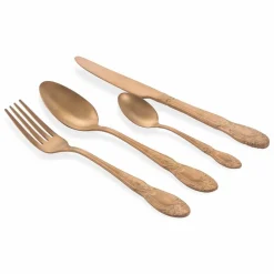 Viadurini Kitchen Besteck Set-Besteckset Farbiger Satinstahl Komplettes 24-teiliges Design - Fantasie