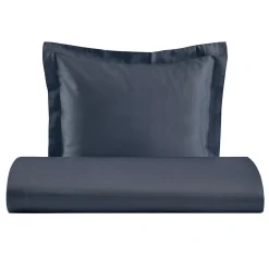 Viadurini Textile Bettbezüge-Bettbezug-Set aus 100 % Baumwollsatin mit 1 Kissenbezug, hergestellt in Italien – flauschig