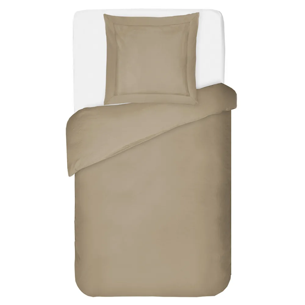 Viadurini Textile Bettbezüge-Bettbezug-Set aus 100 % Baumwollsatin mit 1 Kissenbezug, hergestellt in Italien – flauschig