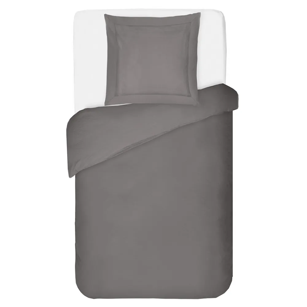 Viadurini Textile Bettbezüge-Bettbezug-Set aus 100 % Baumwollsatin mit 1 Kissenbezug, hergestellt in Italien – flauschig