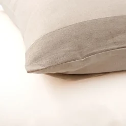 Viadurini Textile Bettbezüge-Bettbezug-Set aus 90 % Baumwolle und 10 % Leinen mit 1 Kissenbezug Made in Italy - Nestle