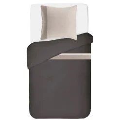 Viadurini Textile Bettbezüge-Bettbezug-Set aus 90 % Baumwolle und 10 % Leinen mit 1 Kissenbezug Made in Italy - Nestle