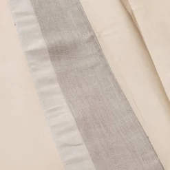 Viadurini Textile Bettbezüge-Bettbezug-Set aus 90 % Baumwolle und 10 % Leinen mit 2 Kissenbezügen Made in Italy - Nestle