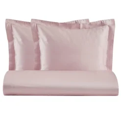 Viadurini Textile Bettbezüge-Bettbezug-Set mit 2 Kissenbezügen aus 100 % Baumwollsatin, hergestellt in Italien – flauschig