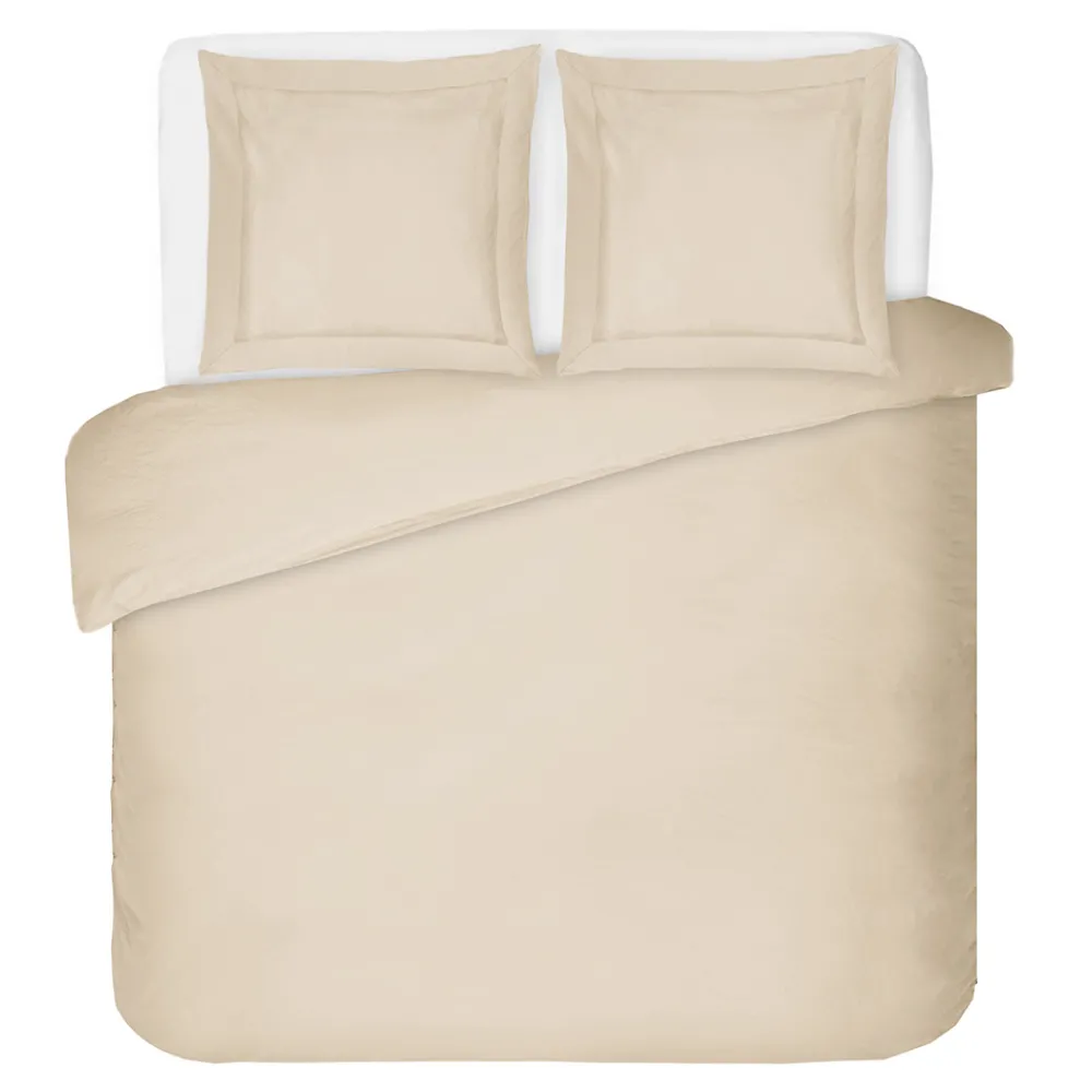 Viadurini Textile Bettbezüge-Bettbezug-Set mit 2 Kissenbezügen aus 100 % Baumwollsatin, hergestellt in Italien – flauschig