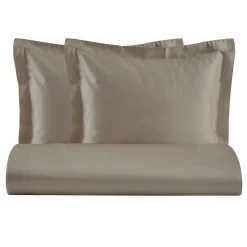 Viadurini Textile Bettbezüge-Bettbezug-Set mit 2 Kissenbezügen aus 100 % Baumwollsatin, hergestellt in Italien – flauschig