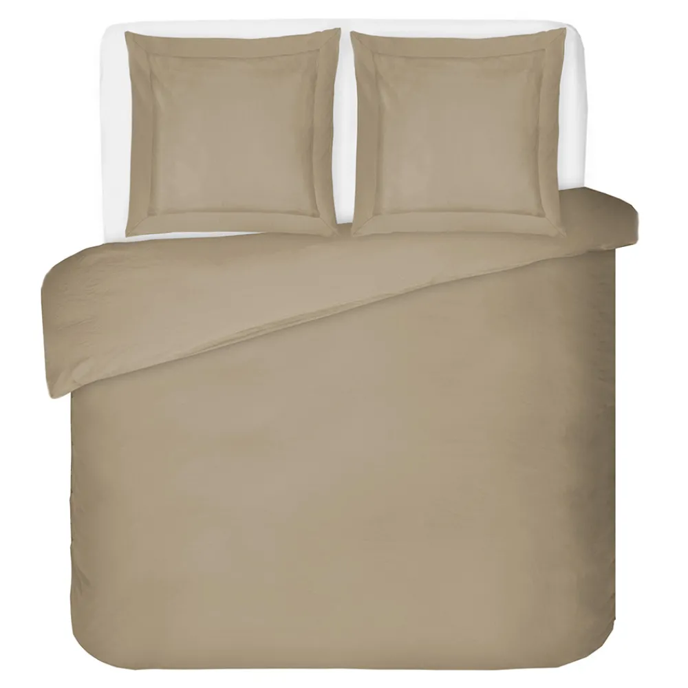 Viadurini Textile Bettbezüge-Bettbezug-Set mit 2 Kissenbezügen aus 100 % Baumwollsatin, hergestellt in Italien – flauschig