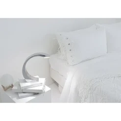 Viadurini Textile Kissenbezüge-Bettwäsche Kissenbezug mit weißer Spitze, Luxus Design Made in Italy - Kiss