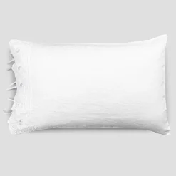 Viadurini Textile Kissenbezüge-Bettwäsche Kissenbezug mit weißer Spitze, Luxus Design Made in Italy - Kiss