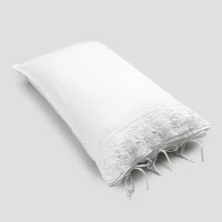 Viadurini Textile Kissenbezüge-Bettwäsche Kissenbezug mit weißer Spitze, Luxus Design Made in Italy - Kiss