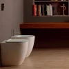 Viadurini Bathroom Bidet-Bidet aus Keramik modernes Design Shine Square Open Rimless H50 cm