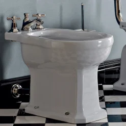 Viadurini Bathroom Bidet-Bidet in weißer oder schwarzer klassischer Keramik aus dem Boden Made in Italy - Marwa