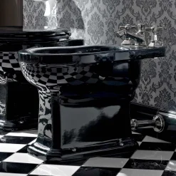 Viadurini Bathroom Bidet-Bidet in weißer oder schwarzer klassischer Keramik aus dem Boden Made in Italy - Marwa