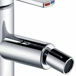 Viadurini Taps Bidetarmaturen-Bidetmischer mit Saltarello-Ablauf in Chrommessing, Luxus - Zanio