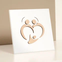 Viadurini Decor Religiöse Bilder-Bild der Heiligen Familie mit Lasergravur, hergestellt in Italien – Zuleika