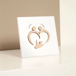 Viadurini Decor Religiöse Bilder-Bild der Heiligen Familie mit Lasergravur, hergestellt in Italien – Zuleika